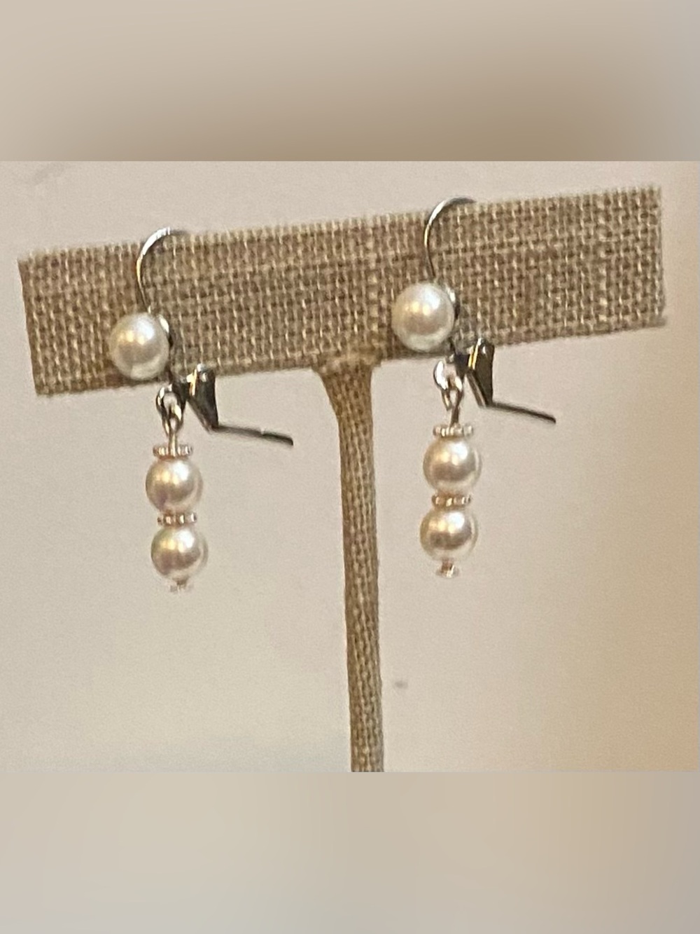 Swarovski Crystal Pearl earrings